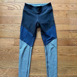 Black, Grey and Blue Yoga Leggings